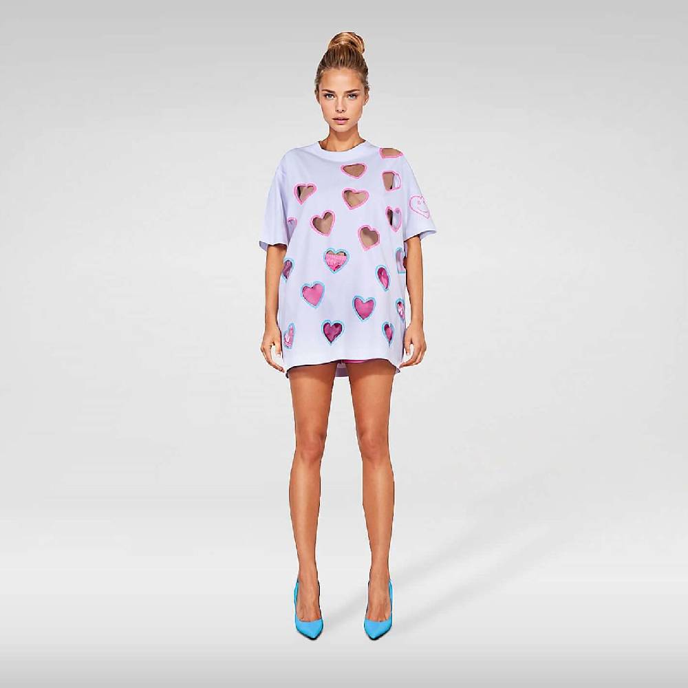 NIL+MON Oversize Tee "Flying Hearts" Saisonschlussverkauf