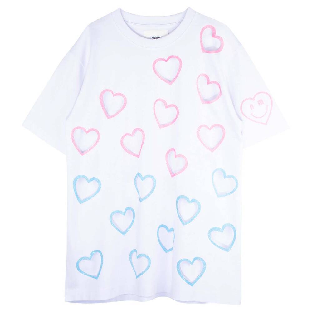 NIL+MON Oversize Tee "Flying Hearts" Saisonschlussverkauf