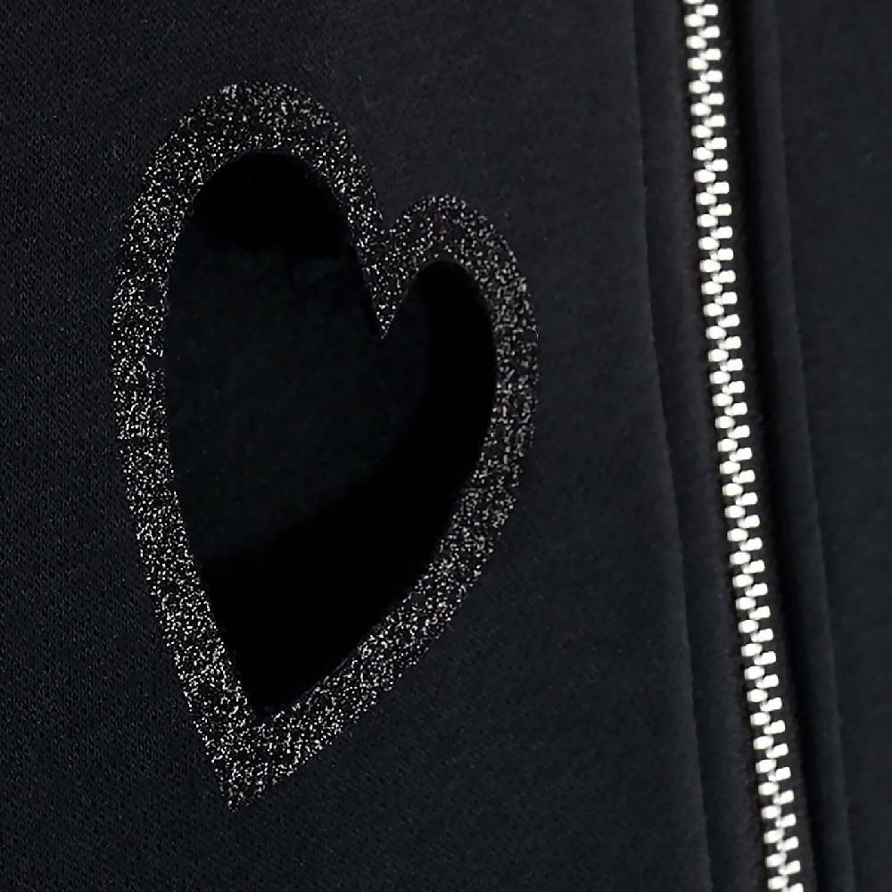NIL+MON Crop Zip Hoodie "Flying Hearts" Vatertagsangebot
