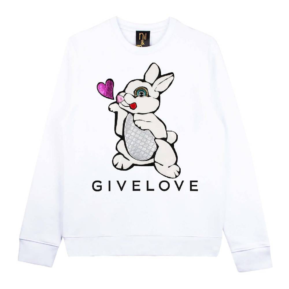 NIL+MON Sweatshirt "Mr Givelove" Online Outlet