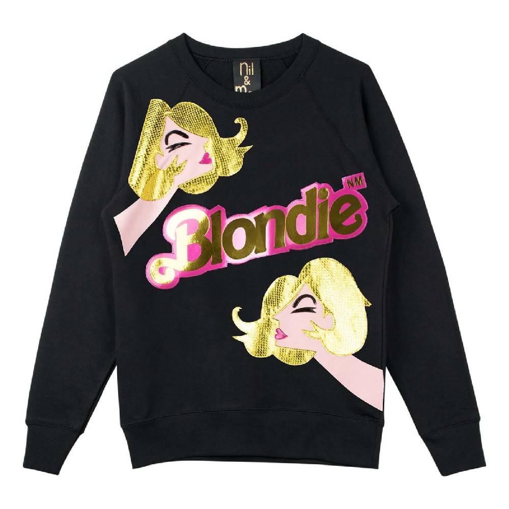 NIL+MON Sweatshirt "Blondie Girl" 50% Rabatt mit kostenlosem Versand