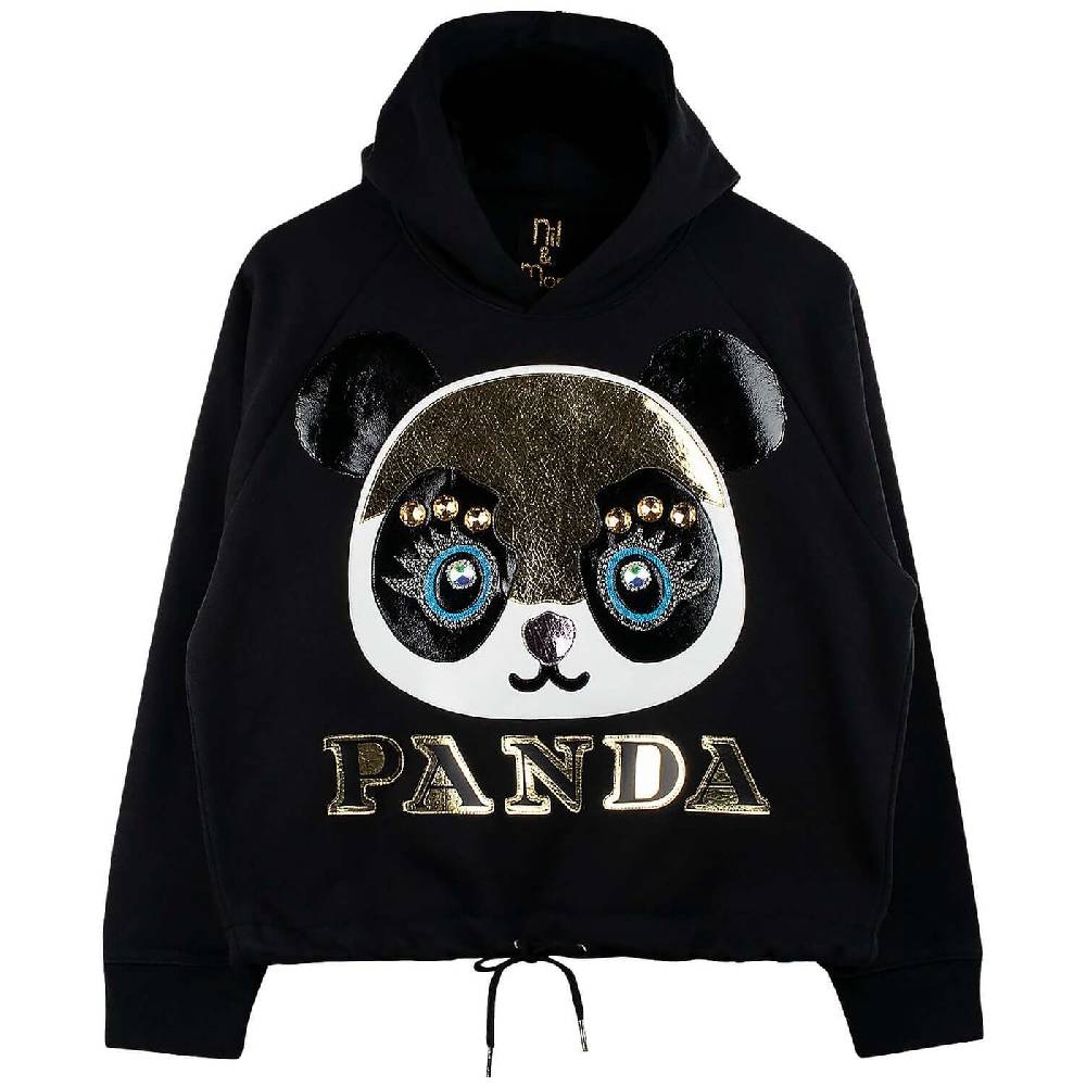 NIL+MON Crop Hoodie "Panda" Super Sparpreis