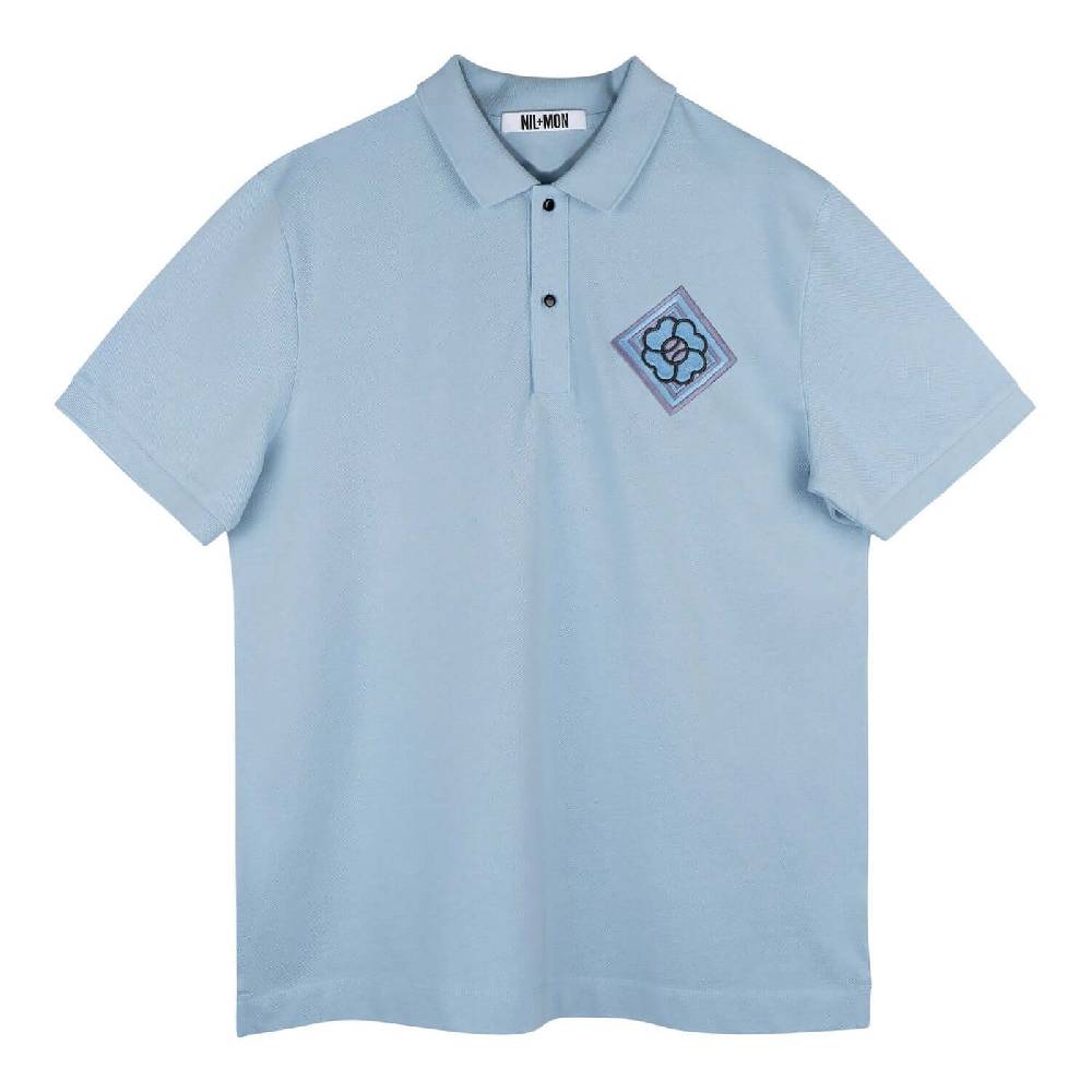 NIL+MON Polo Shirt "Clover Blue" Online Shopping