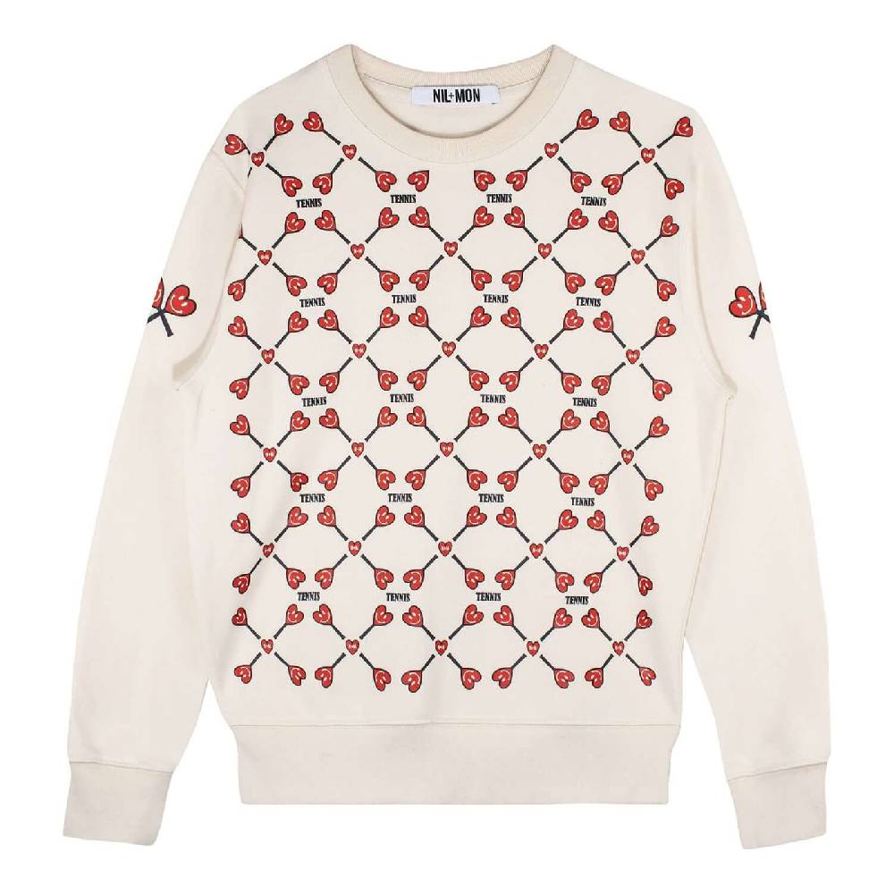 NIL+MON Sweatshirt "Racket" Super Rabatt