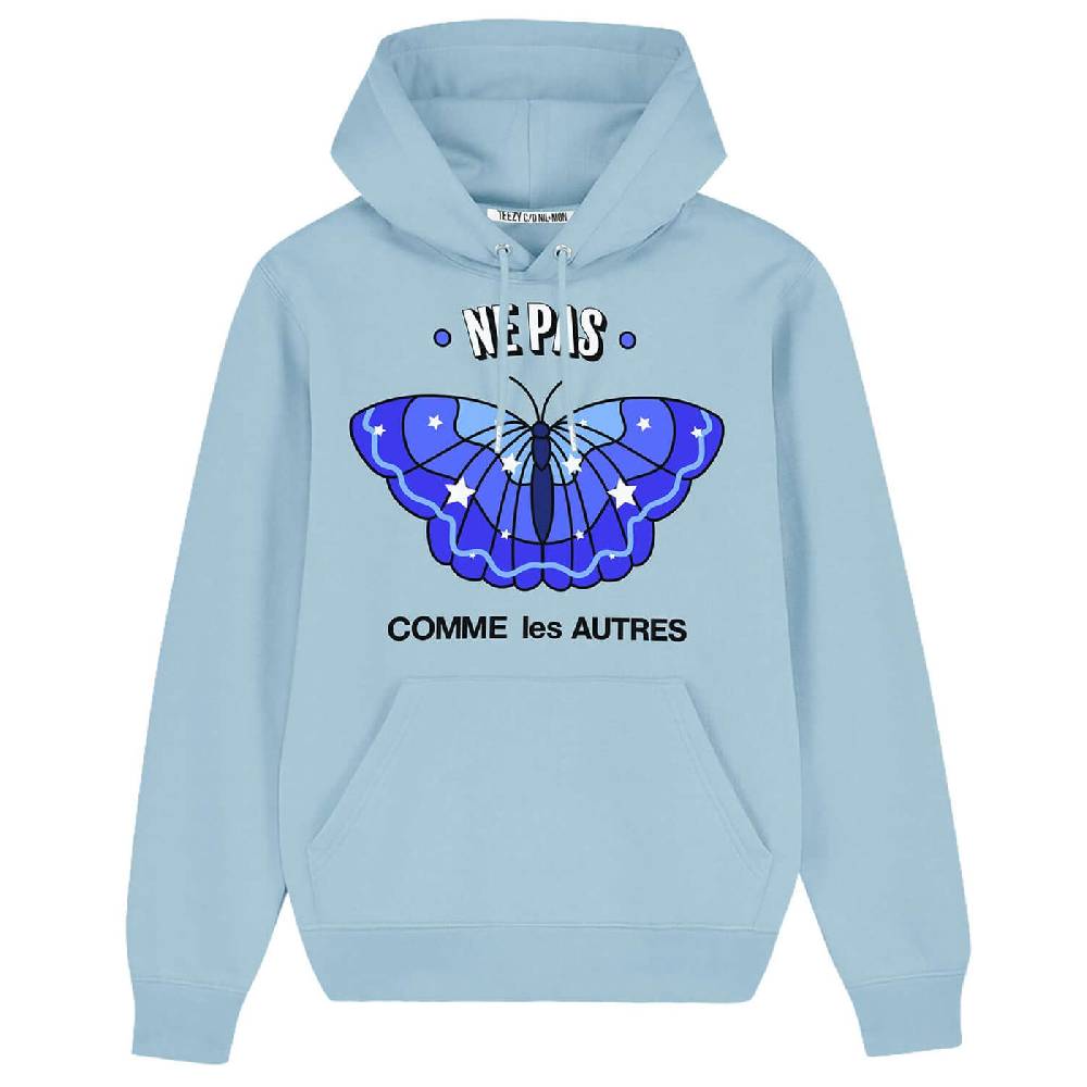 NIL+MON Hoodie "TZ Ne Pas Blue" zollfrei