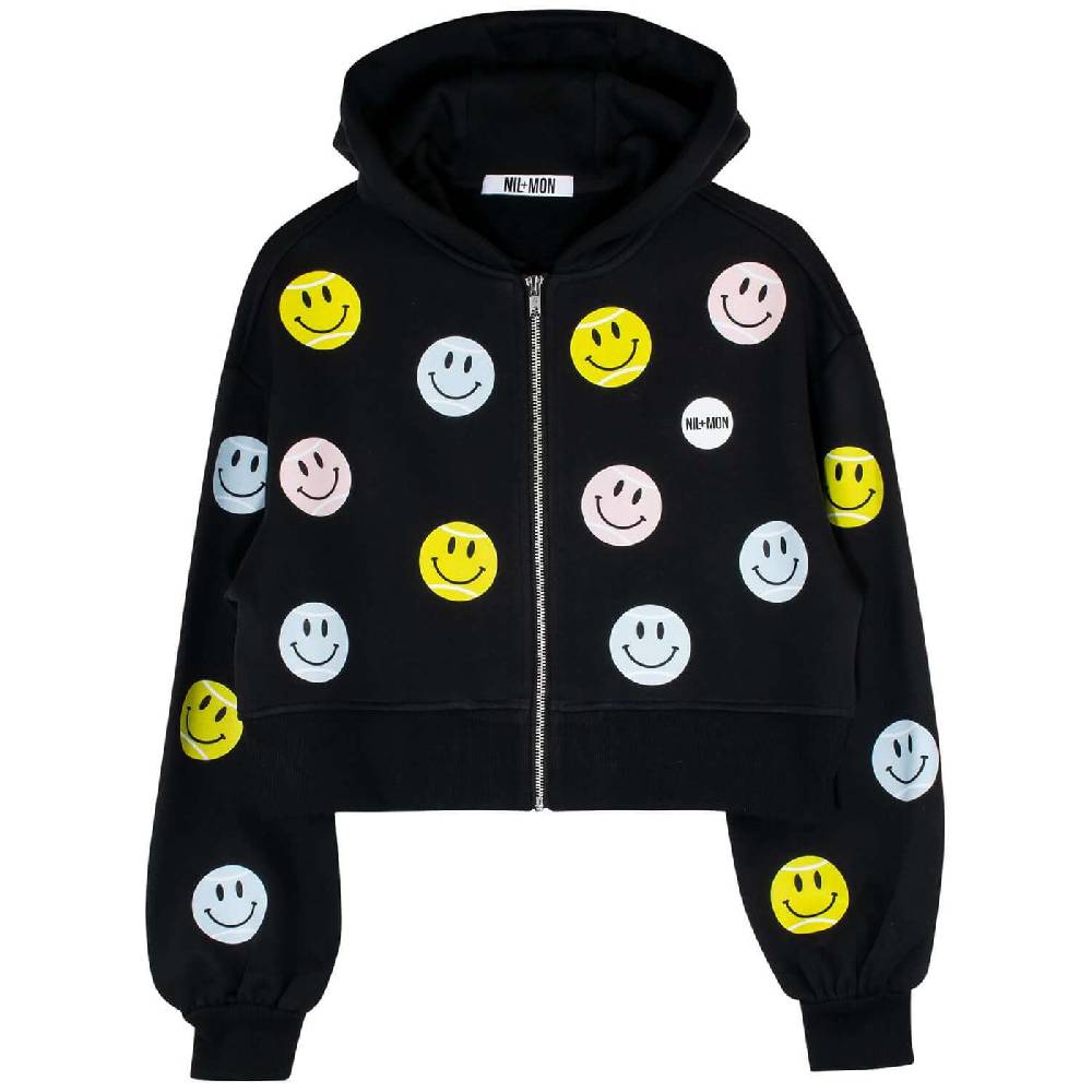 NIL+MON Crop Zip Hoodie "T-Ball" Fabrikpreis