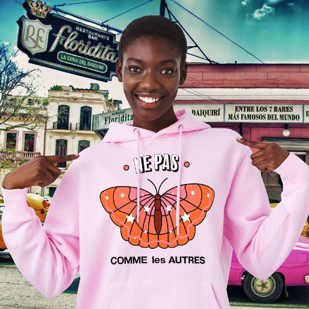 NIL+MON Hoodie "TZ Ne Pas Red" Black Friday Preise