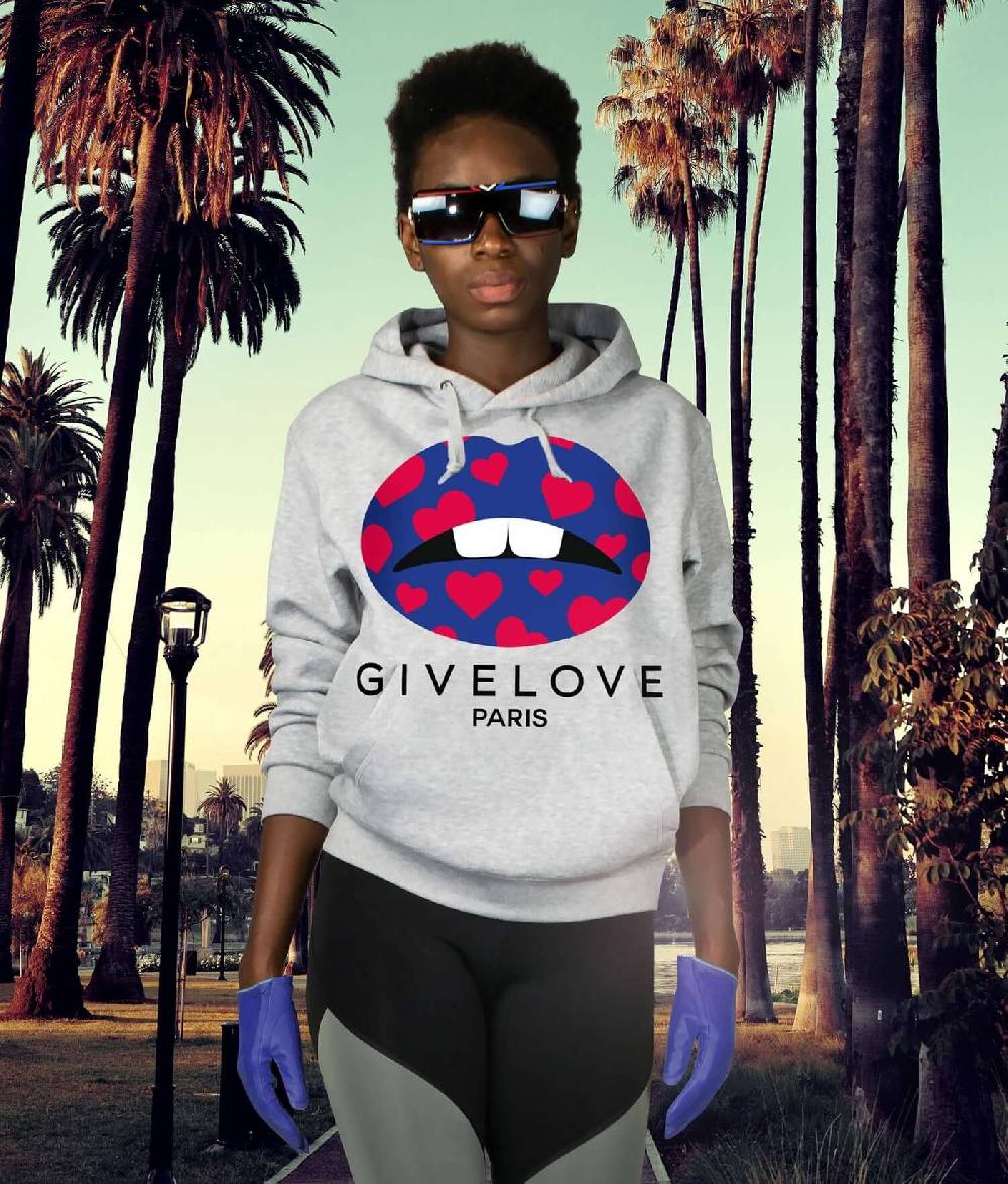 NIL+MON Hoodie "TZ Givelove Blue" Exklusive Angebote