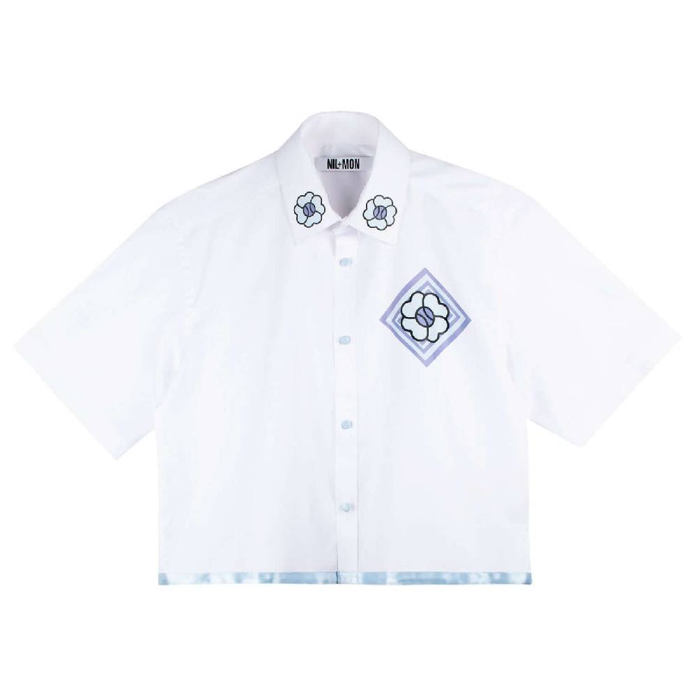 NIL+MON Crop Shirt "Clover" Fabrik Onlineshop
