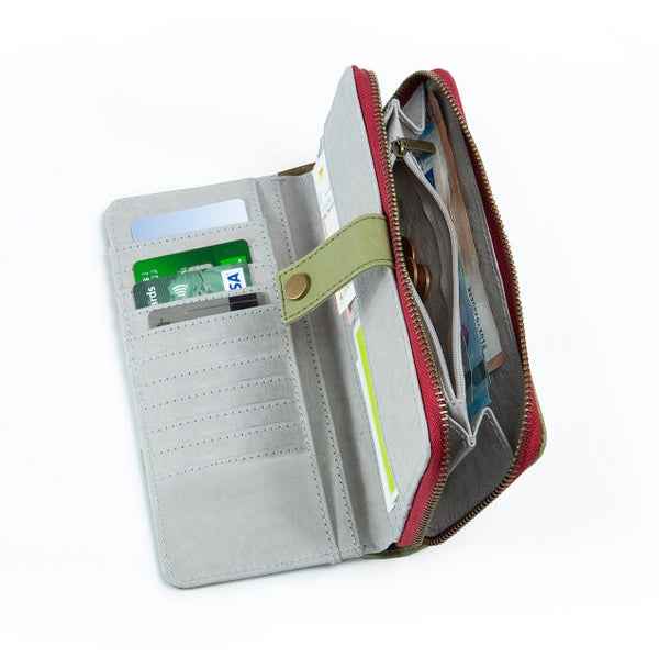 Papero NEU PAPERO leichtes Papier Wallet Damen CAT mit integriertem RFID Schutz und Münzfach Osterangebot