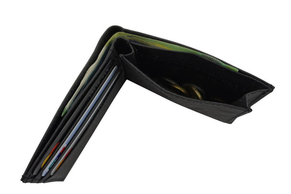 Papero PAPERO leichtes flaches Papier Wallet RAVEN mit integriertem RFID-Schutz und Münzfach Online Outlet