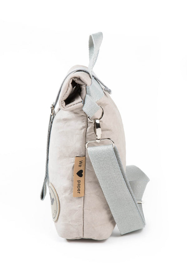 Papero PAPERO Lunchbag Handtasche aus Papier RACOON Pausenbrot vegan nachhaltig Zeitlich begrenztes Angebot