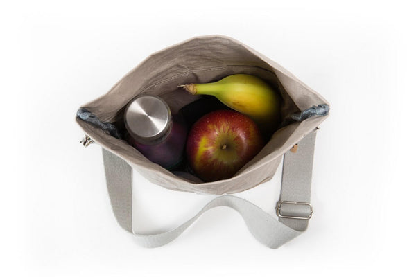 Papero PAPERO Lunchbag Handtasche aus Papier RACOON Pausenbrot vegan nachhaltig Zeitlich begrenztes Angebot
