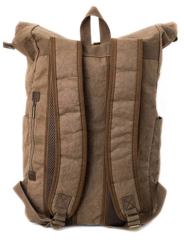 Papero PAPERO Rucksack YETI 28 L aus waschbarem Kraft Papier leicht, reißfest und wasserfest nachhaltig Tägliche Deals