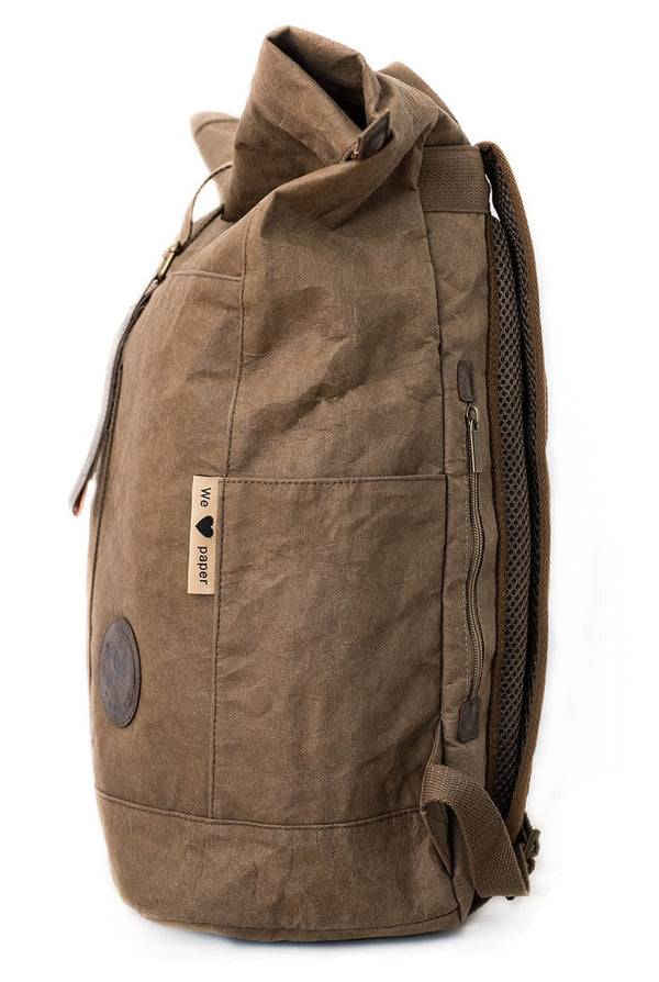 Papero PAPERO Rucksack YETI 28 L aus waschbarem Kraft Papier leicht, reißfest und wasserfest nachhaltig Tägliche Deals