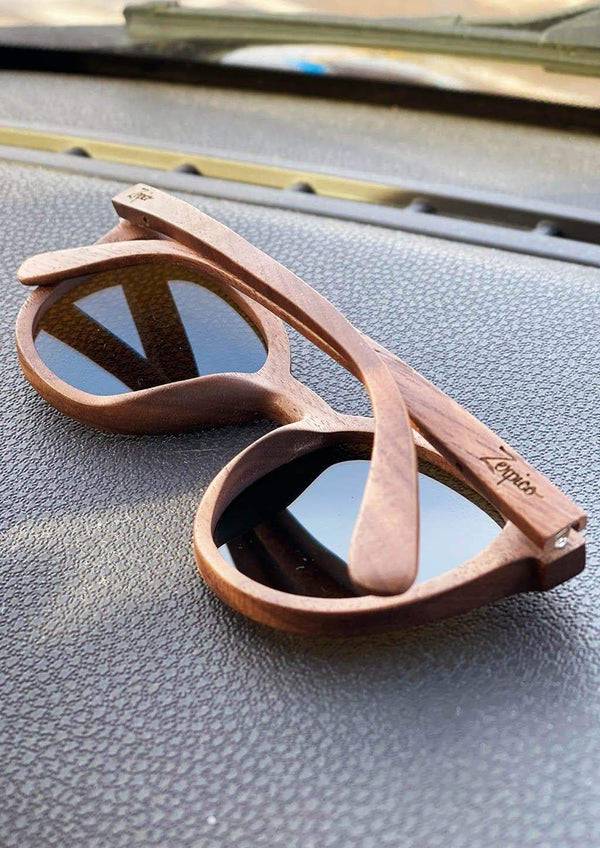 Papero Sonnenbrille Nussbaum Vollholz - Savannah aus Schweden VIP-Rabatte