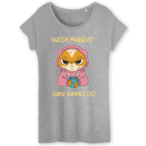 Papero T-SHIRT - BIO- Cat Guten Morgen, dünnes Eis - Damen Neueste Stile