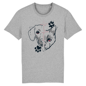 Papero T-Shirt - BIO- Dog + Cat Heartbeat - Herren Nur für heute