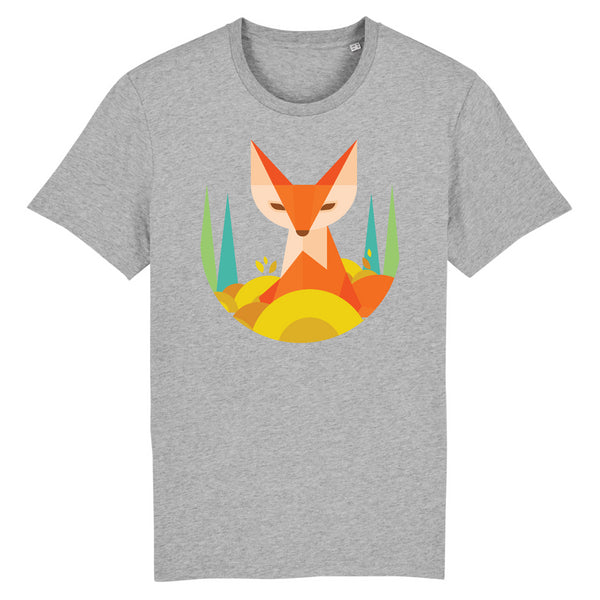Papero T-SHIRT - BIO- Fox Geometric - HERREN Discount Store für neue Produkte