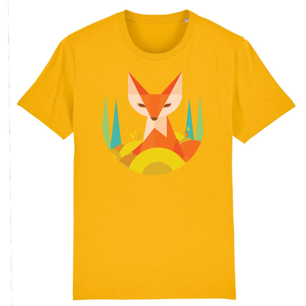Papero T-SHIRT - BIO- Fox Geometric - HERREN Discount Store für neue Produkte