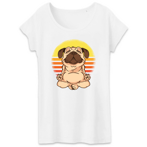 Papero T-Shirt- BIO- MOPS YOGA VINTAGE- Damen Im Verkauf