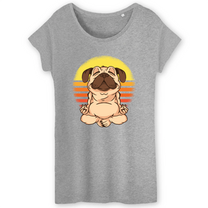 Papero T-Shirt- BIO- MOPS YOGA VINTAGE- Damen Im Verkauf