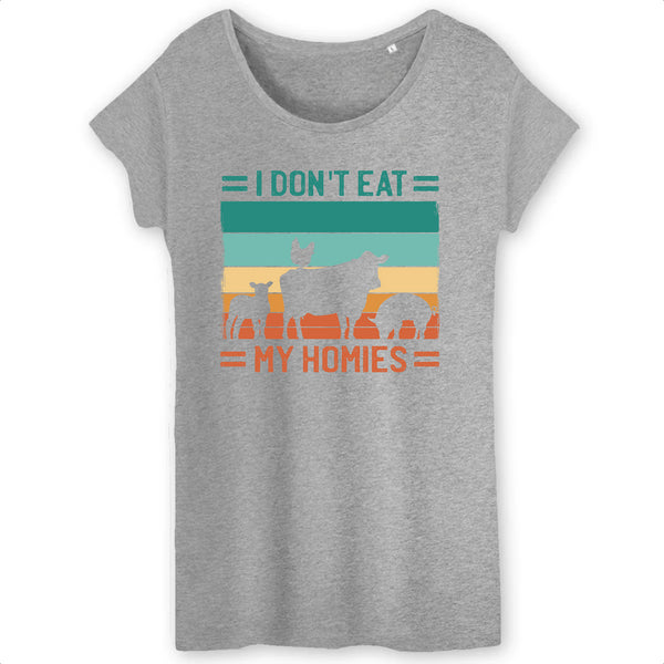 Papero T-SHIRT - BIO- I dont eat my homies - Damen Schlussverkauf