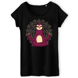 Papero T-Shirt - BIO- MEDITATION SLOTH - Damen Fabrikverkauf