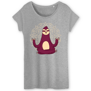 Papero T-Shirt - BIO- MEDITATION SLOTH - Damen Fabrikverkauf