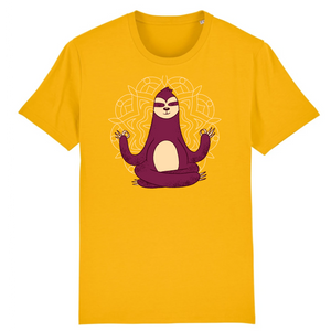 Papero T-Shirt - BIO- MEDITATION SLOTH - Herren Meist gekauft