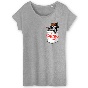 Papero T-Shirt - BIO- Pocket Racoon - Damen Sonderangebot