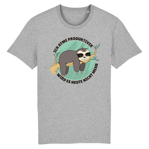 Papero T-SHIRT - BIO- Sloth Ich Atme produktiver - HERREN Begrenztes Angebot