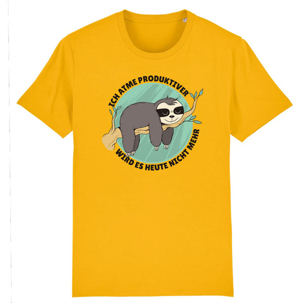 Papero T-SHIRT - BIO- Sloth Ich Atme produktiver - HERREN Begrenztes Angebot