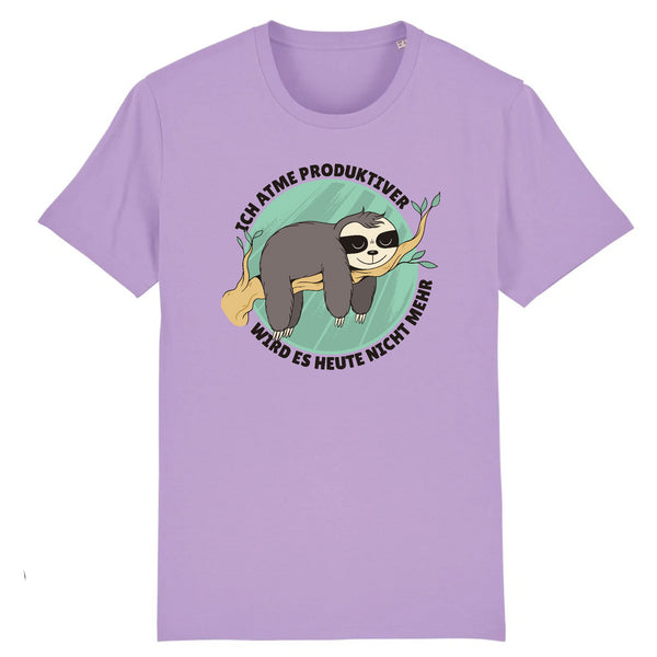 Papero T-SHIRT - BIO- Sloth Ich Atme produktiver - HERREN Begrenztes Angebot