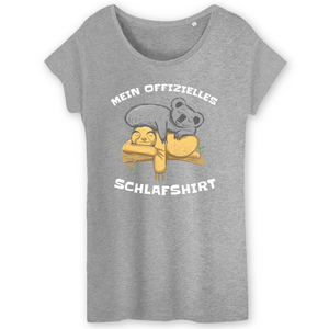 Papero T-SHIRT - BIO- Sloth Sleep3- Damen Preisnachlass