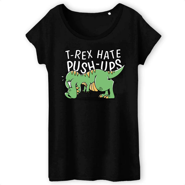 Papero T-SHIRT - BIO- TRex hate Push-Ups - Damen Muttertagsangebot