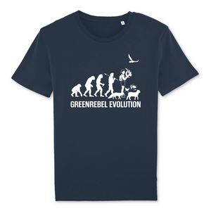 Papero T-Shirt- BIO - Greenrebel Evolution - Es ist Zeit für die grüne Rebellion- Herren Blitzangebot