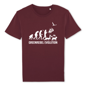 Papero T-Shirt- BIO - Greenrebel Evolution - Es ist Zeit für die grüne Rebellion- Herren Blitzangebot
