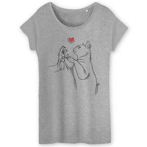 Papero T-Shirt- BIO- CAT LOVE- Damen Bestseller