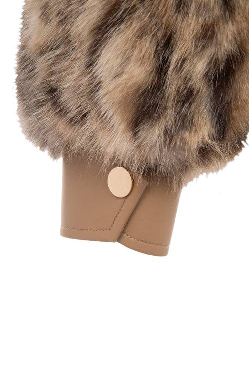 Petite M. Kunstpelz Blouson mit Tiger-Print Weihnachtsangebot