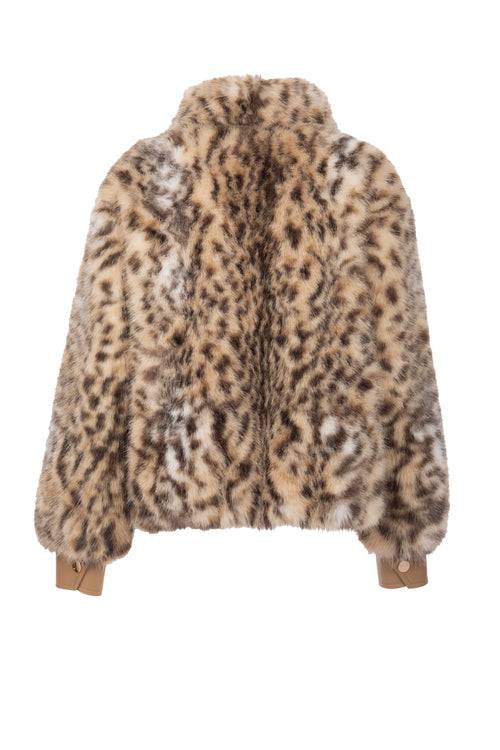 Petite M. Kunstpelz Blouson mit Tiger-Print Neuheiten