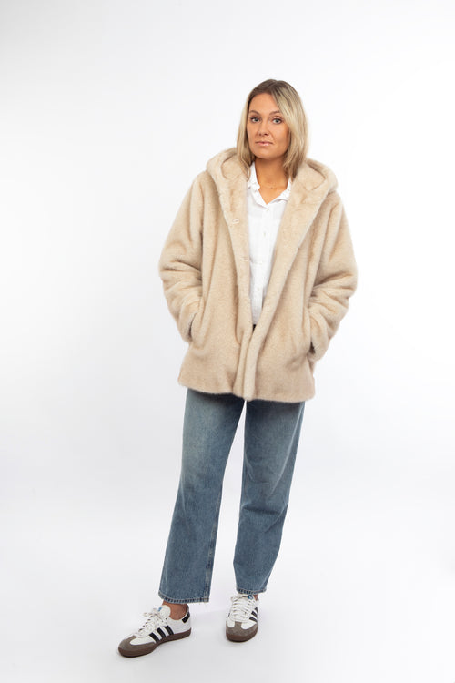 Petite M. Kunstfell Jacke Creme Sonderangebote