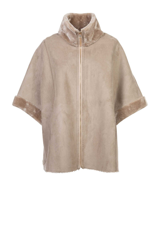 Petite M. Cape zum Wenden in Kunstlammfell Kostenloser Versand international