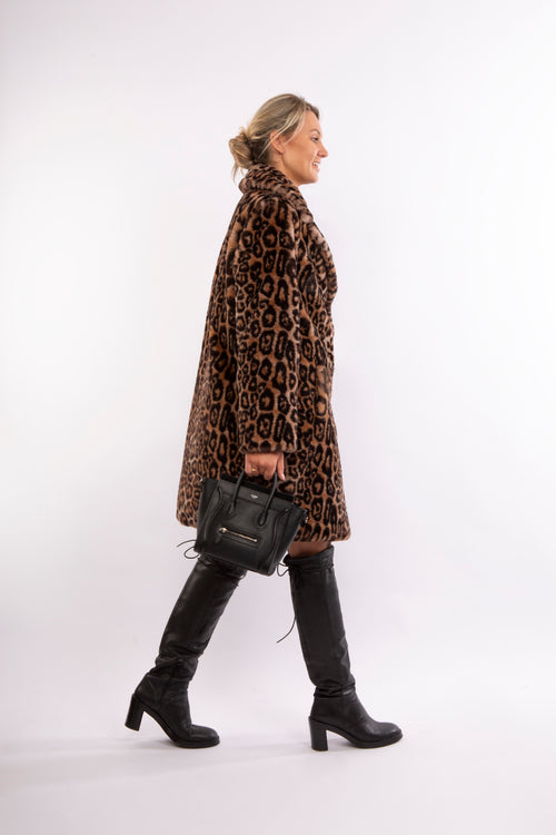 Petite M. Blazermantel mit Leopardenmuster Fabrikpreis