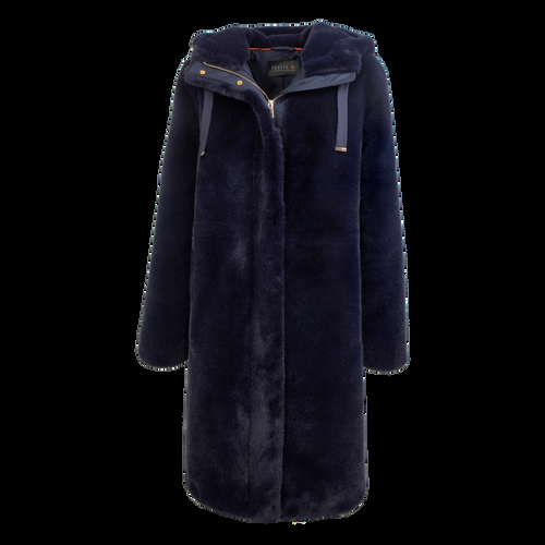 Petite M. Kunstpelz Parka Dunkelblau Flash Sale