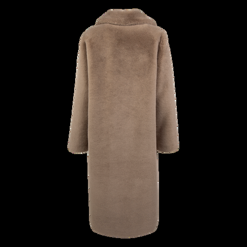 Petite M. Langer Kunstpelz Mantel in Sandfarbe Beige Black Friday