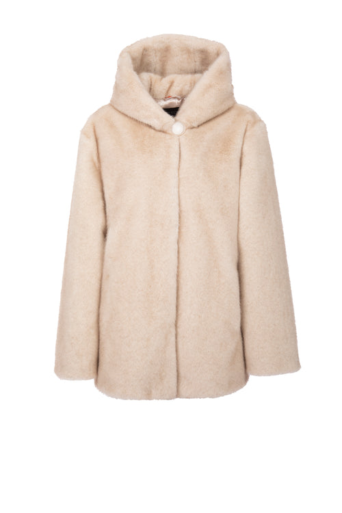 Petite M. Kunstfell Jacke Creme Valentinstagsangebot