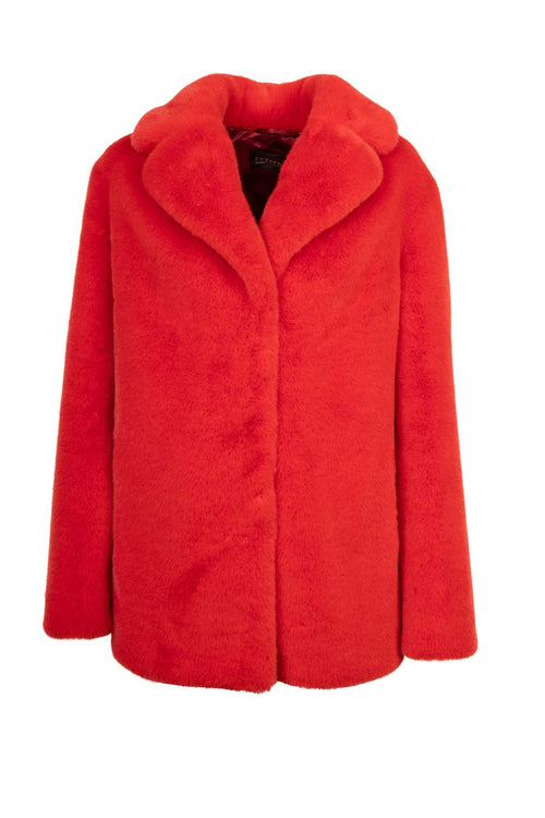 Petite M. Kunstfelljacke Rot Super Sparpreis