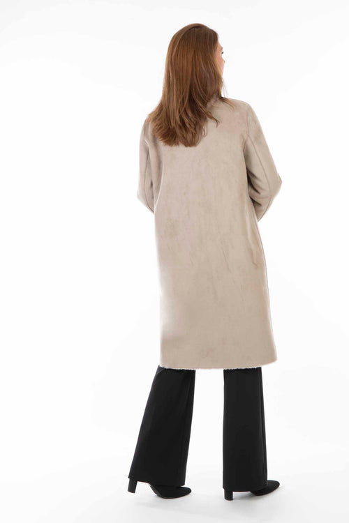 Petite M. Lammfellmantel Imitat Creme Sonderangebot der Fabrik