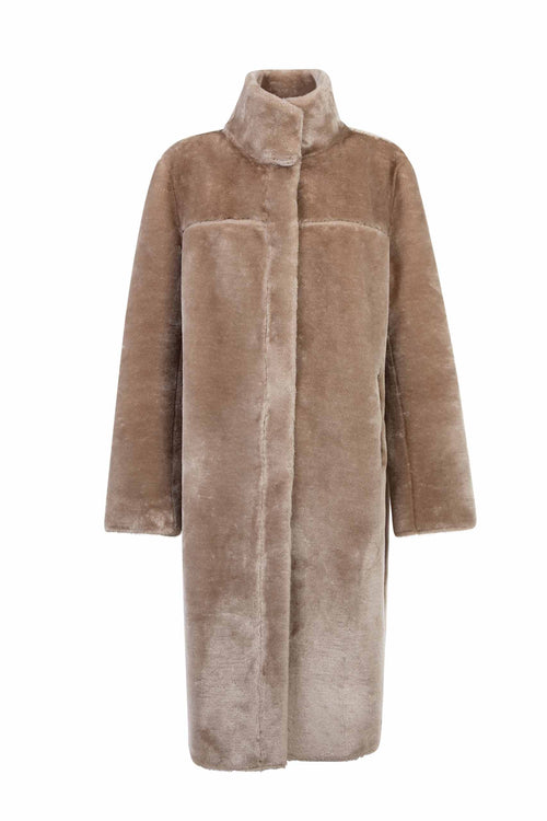Petite M. Lammfellmantel Imitat Creme Sonderangebot der Fabrik